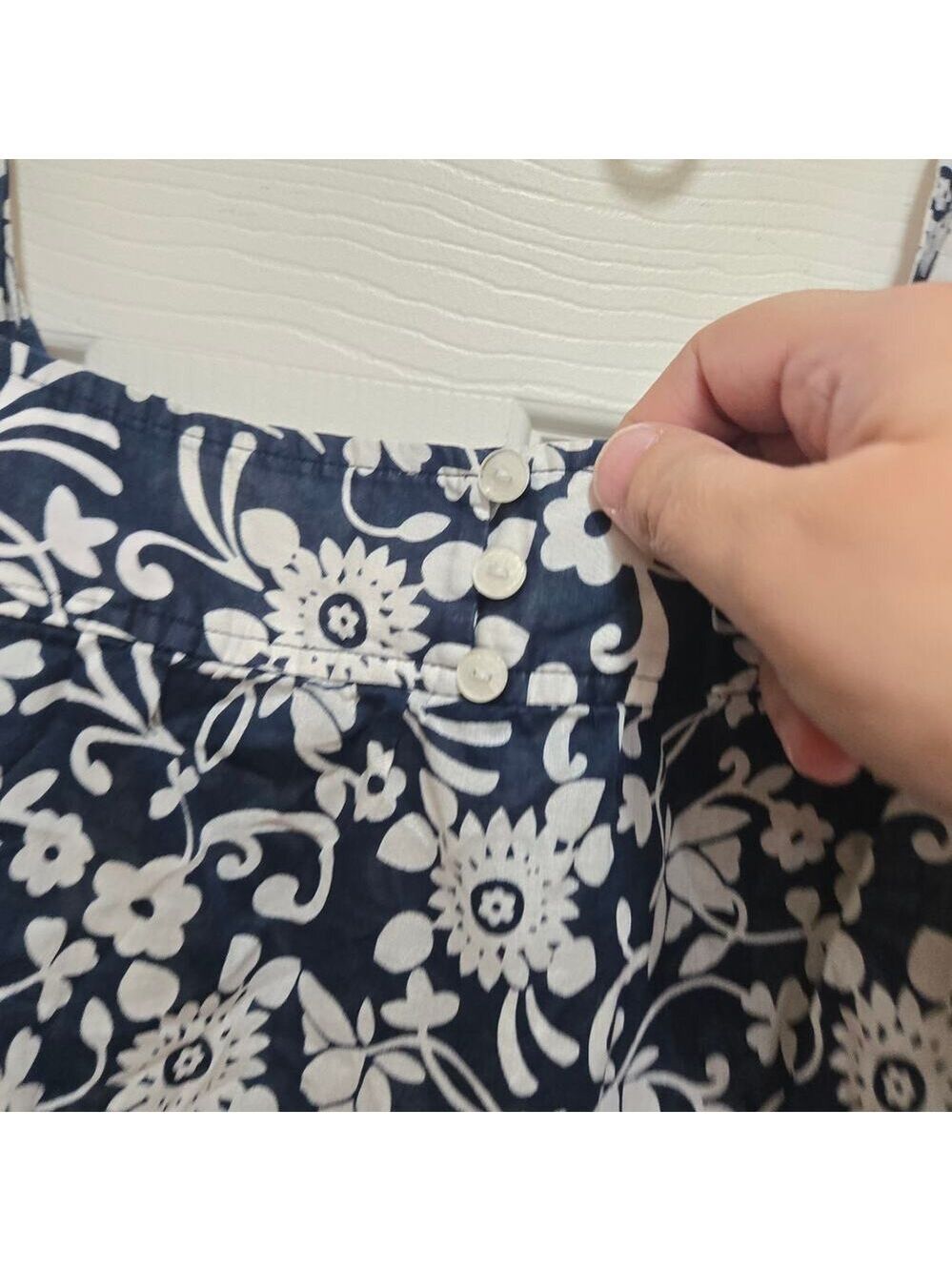 Banana Republic Factory Floral Cotton Cami Tank Large - Picture 6 of 7